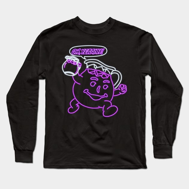 kool aid man purple Long Sleeve T-Shirt by AlanSchell76